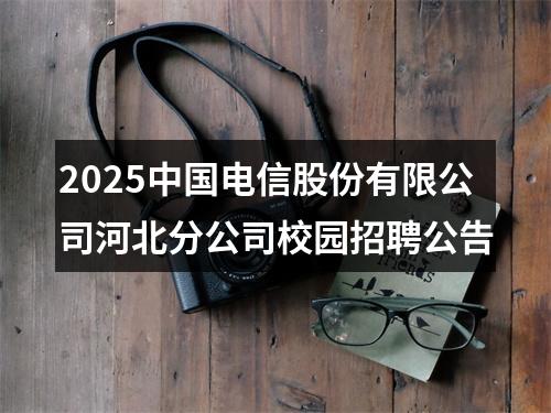 2025中国电信股份有限公司河北分公司校园招聘公告 图片
